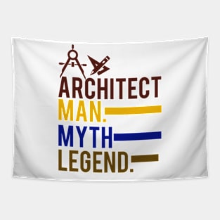 Architect Man Myth Legend Tapestry