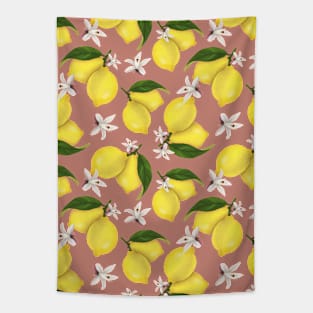 Summer Vibe Lemon Pattern Tapestry