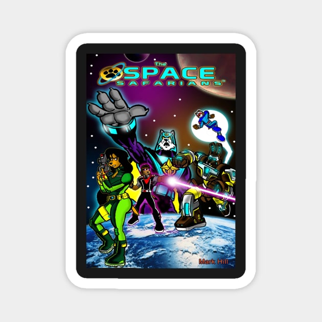 The Space Safarians team picture Magnet by DocNebula