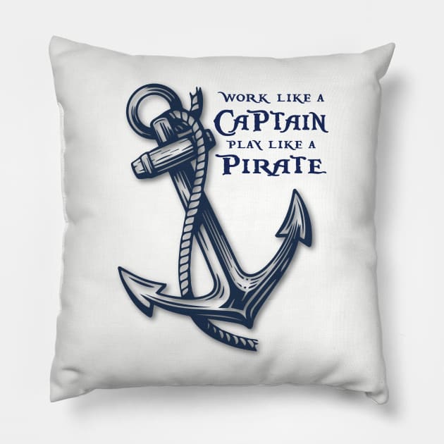 Like a Captain Pillow by JoannaMichelle