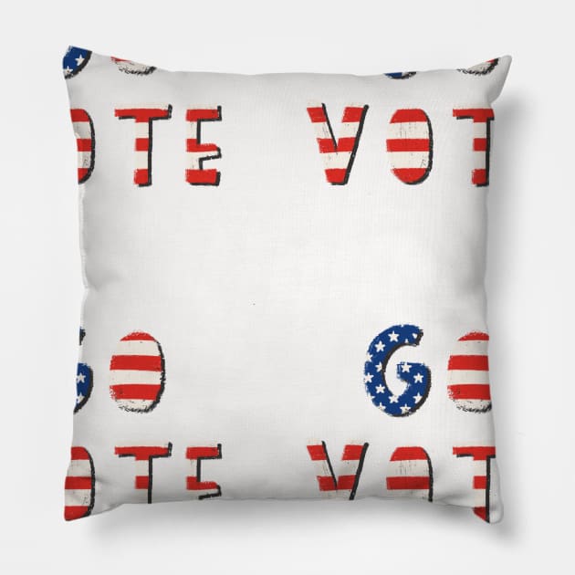 Go Vote Pillow by Sandra Hutter Designs