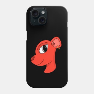 Stylish feline wearing earring Phone Case