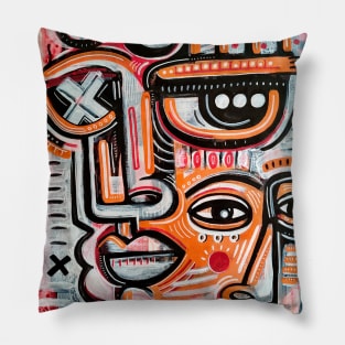 Abstract faces Pillow