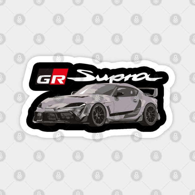 Toyota GR A90 Supra 3000GT Magnet by cowtown_cowboy