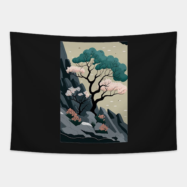 Japanese inspired art 1 Tapestry by obstinator