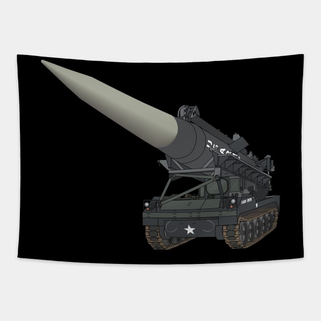 Artillery - Honest John Rocket - MGR1 wo Txt Tapestry by twix123844