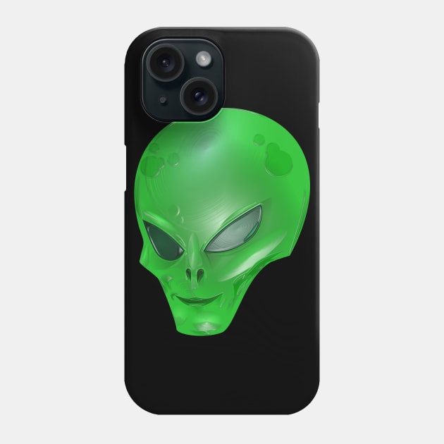 Green Alien Creature Phone Case by The Black Panther