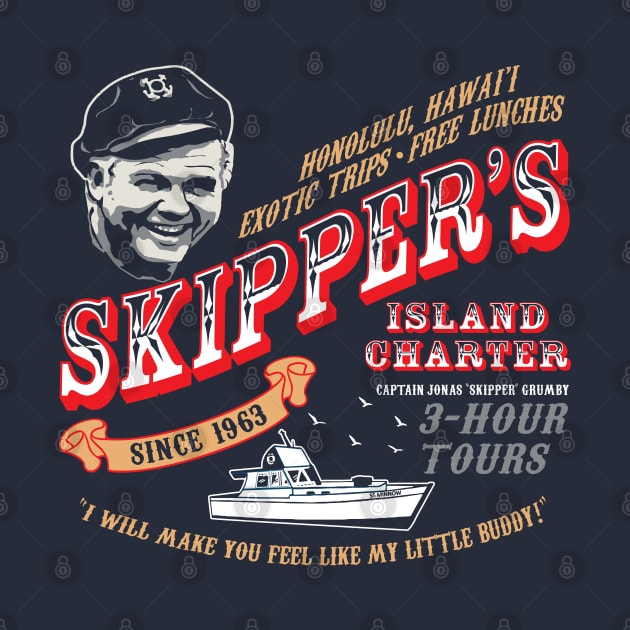 Skipper's Island Charter Gilligan's Island by Alema Art