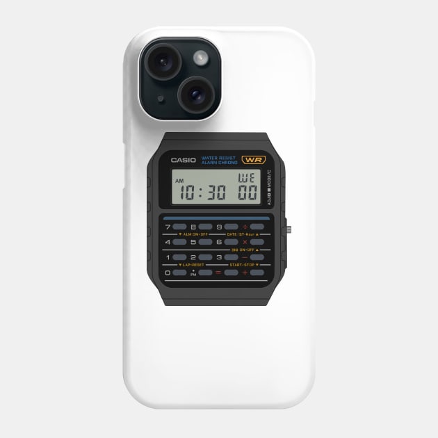 Casio Ca53w in color Phone Case by RadDadArt