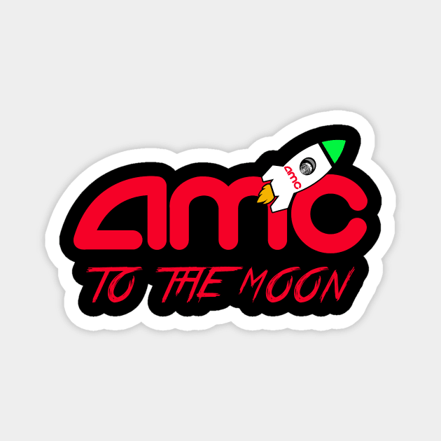 AMC TO THE MOON Magnet by MAG