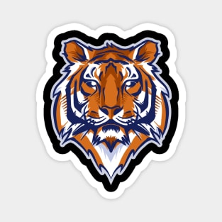 Tiger Head Man Design Art Magnet