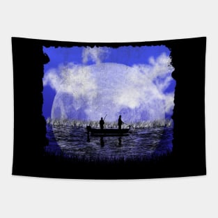 Night Fishing - Purple Hue Tapestry