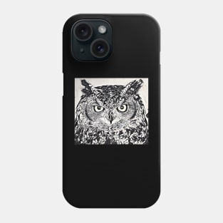 Owl Ink Art Phone Case