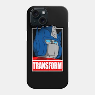 Awesome Heroic Robot 80's Cartoon Quote Transform Meme Phone Case