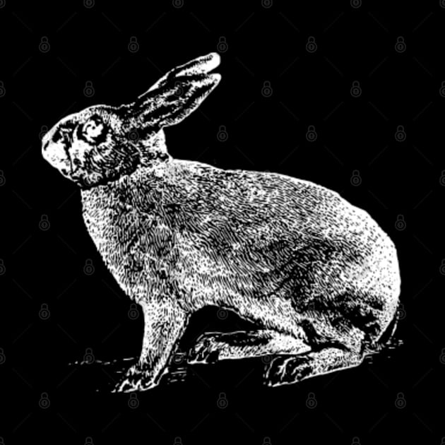 White Rabbit Retro Design by penandinkdesign@hotmail.com