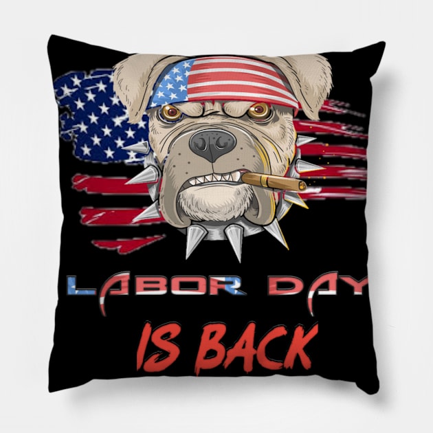 labor day holiday in usa Pillow by Genio01