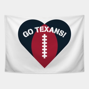 Heart Shaped Houston Texans Tapestry