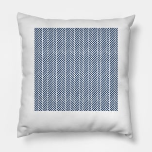 Herringbone Navy Pillow