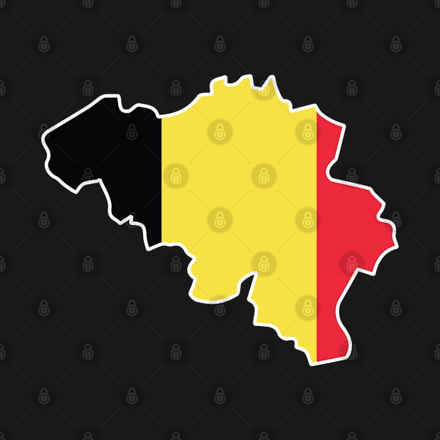 Belgium map flag designs by D_designs