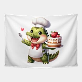 Valentine Love Crocodile Tapestry