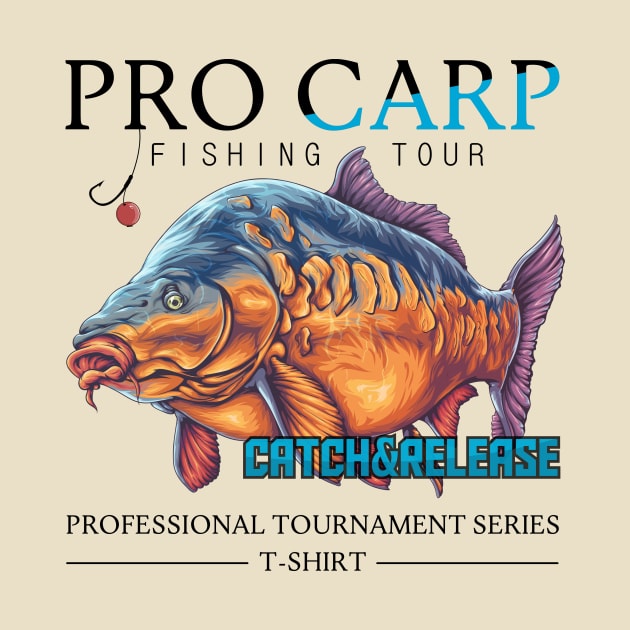 Pro carp fishing turnament by Crazy.Prints.Store