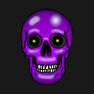 Skull, bruise purple, no background T-Shirt