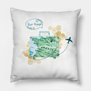 Pack your bags and travel to France Pillow