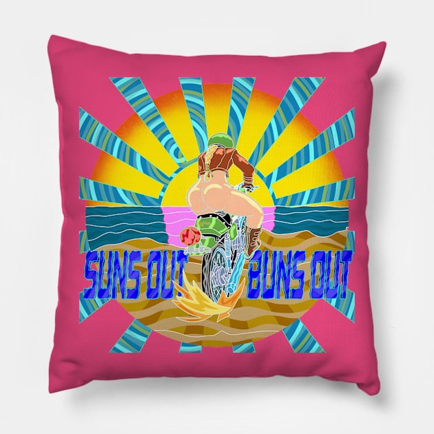 The Sun Is Out Pillow by FullTuckBoogie