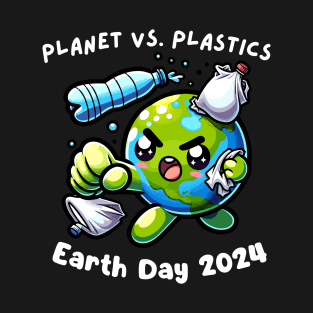 Earth Day 2024 Planet VS Plastics Men Women Kids Cute T-Shirt