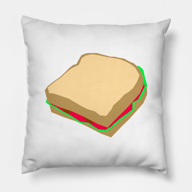 blt sandwich Pillow by The Sandwich Shop