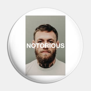 Connor McGregor Mugshot Notorious Pin