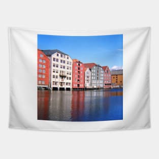 Norway - Trondheim Waterfront - Lomography Medium Format Diana F+ Tapestry