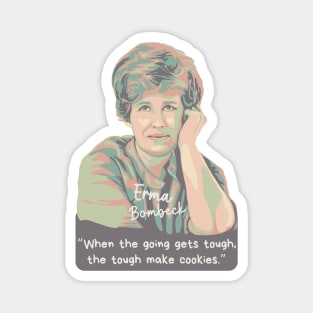 Erma Bombeck Portrait and Quote Magnet