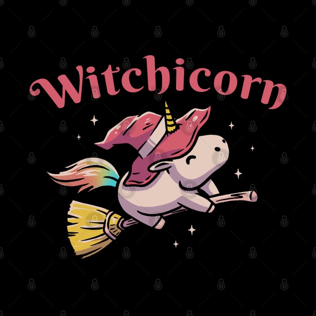 Witchicorn Funny Cute Spooky by eduely