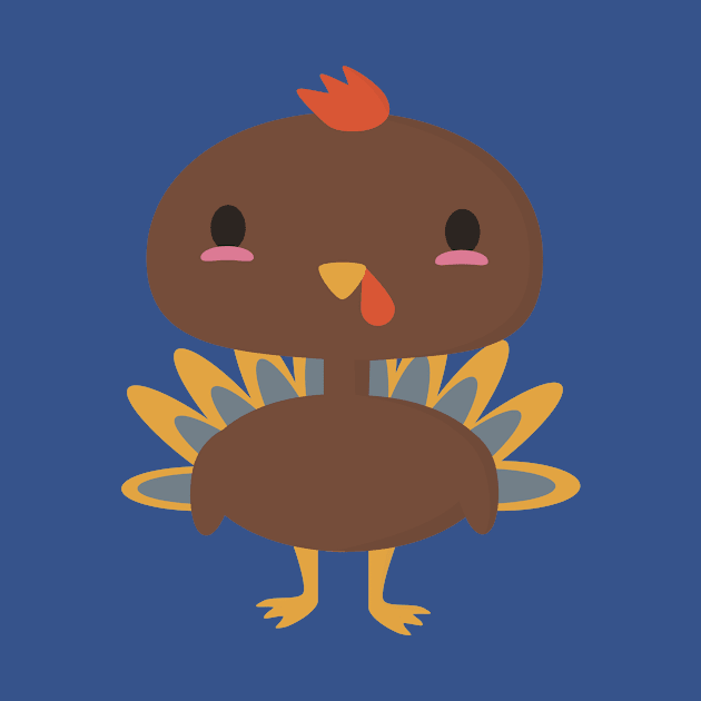 Kawaii turkey is happy to be your thanksgiving buddy by happinessinatee