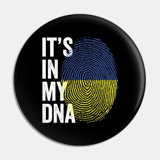 It's In My DNA Ukrainian Gifts Ukraine Flag Pin