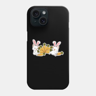 Cute Cats and Easter Day Sticker Phone Case