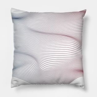 3D Wavy Lines | Geometry Pillow