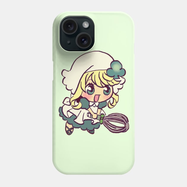 I draw green guardian chara su / shugo chara anime Phone Case by mudwizard