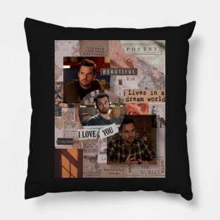 Nick Miller aesthetic Pillow