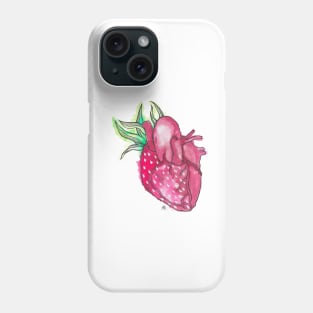 Le Coeur Fraise by Skye Rain Art Phone Case