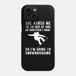 Shredding Laughter: Unleash Your Playful Snowboarding Skills! Phone Case