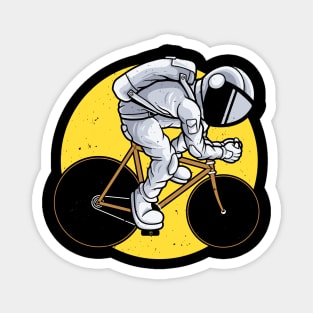 Biker Astronaut Space Cyclist Bicycle Cycling Magnet