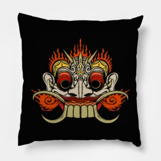 Barong Bali Mask Face Pillow