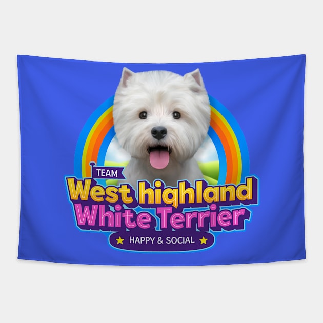 West Highland White Terrier Tapestry by Puppy & cute