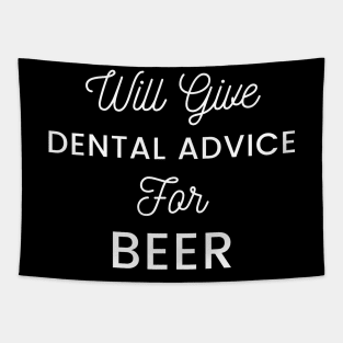 Will give dental advice for beer typography design for beer loving dentists and orthodontists Tapestry