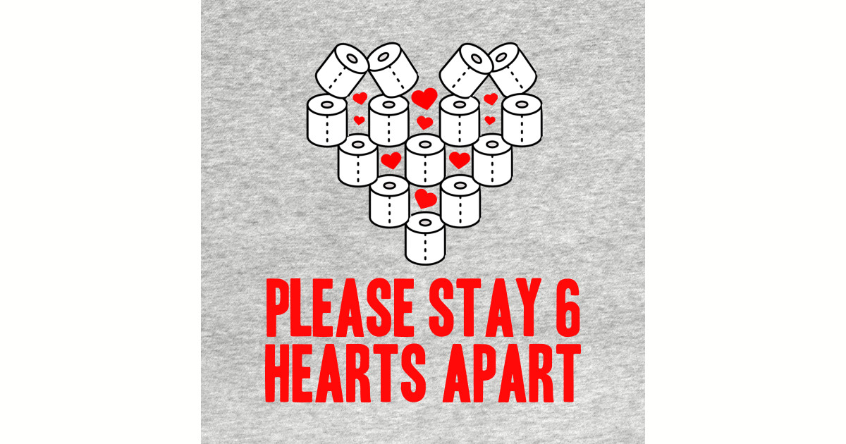 Valentines Day 6 Hearts Apart - Valentines Day 2021 - T-Shirt | TeePublic