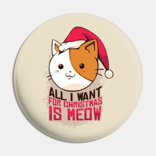 Meow Christmas Pin