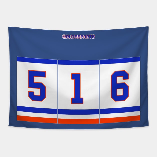 Rep Your Area Code (NYI 516) Tapestry by RUTSSports