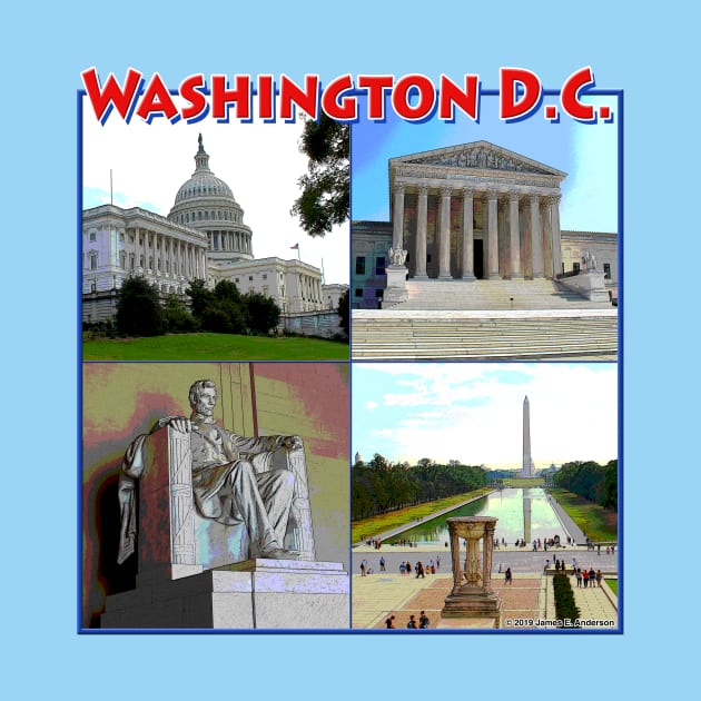 Washington DC Collage by JEAndersonArt